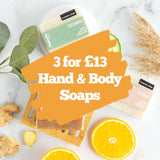 Three Hand & Body Soaps