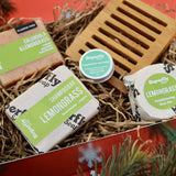Lemongrass Eco-Friendly Soap, Lip & Hair Gift Set For Soft Water