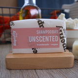 Unscented Solid Shampoo Bar For Soft Water