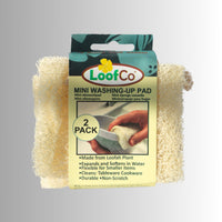 Natural Loofah Mini Washing Up Pads