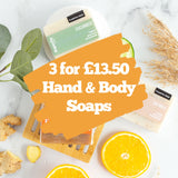 Three Hand & Body Soaps