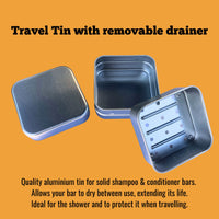 Eco-Friendly Reusable Travel Tin For Conditioners & Shampoo