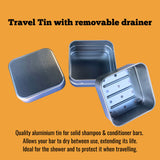 Eco-Friendly Reusable Travel Tin For Conditioners & Shampoo