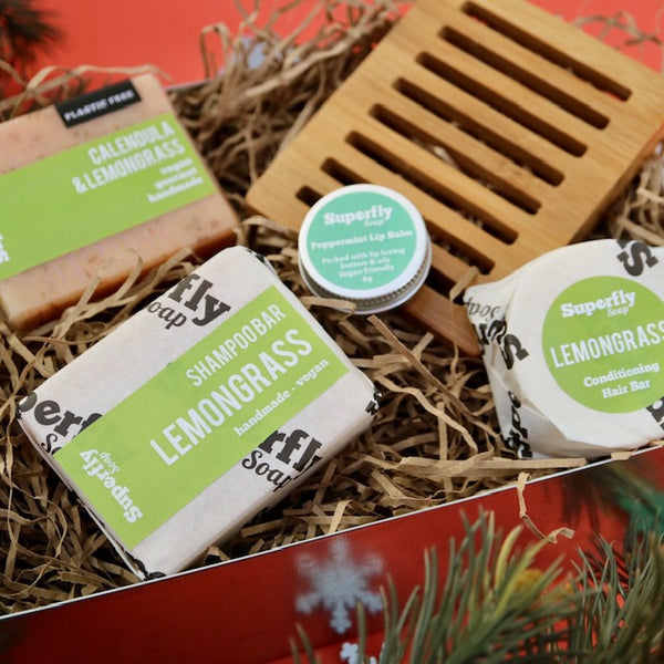 Lemongrass Eco-Friendly Soap, Lip & Hair Gift Set