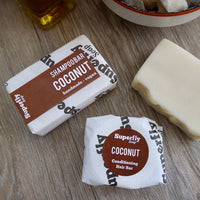 Coconut solid shampoo and conditioner bar